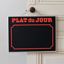 Ancien panneau restaurant Plat