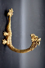 1 curtain burner hook, bronze or gilded metal, empire style, vintage decor