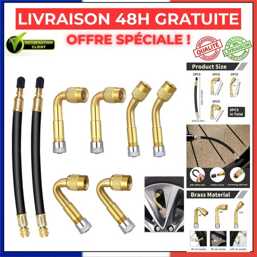 Rallonges valve pneu 8 - de,