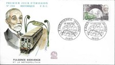 2452+ FDC ENVELOPPE  1er JOUR  CEF  FULGENCE  BIENVENUE  LE  METRO OBLIT.  PARIS