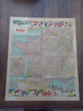 LARGE PUB ROAD MAPS. Illustrated by ALAIN SAINT-OGAN. 1937.