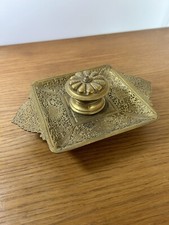 ENCRIER BRONZE DÉCOR PERSAN