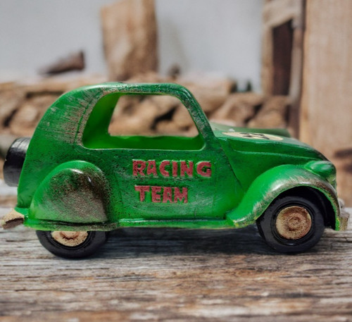 Citroën 2cv racing vert - 2cv,