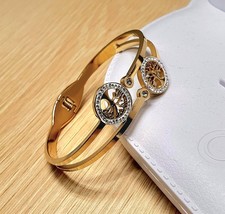 Bracelet jonc double Arbre de