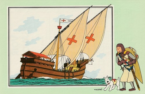 Chromo tintin hergé - chromo, tintin/hergé/marine