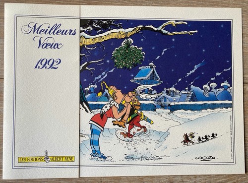 Carte voeux uderzo asterix - de,