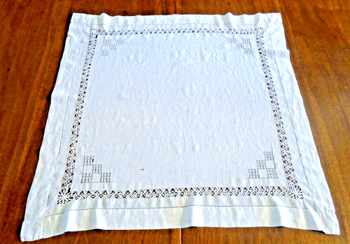 Nappe début xxe fil brodé - nappe,