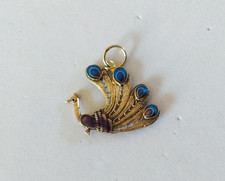 ANCIEN PENDENTIF PAON ARGENT