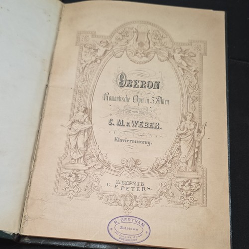 Partition ancienne oberon m - partition, c.m