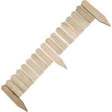 Palissade en bois 120x20cm en bois épais non peint sans imprégnation