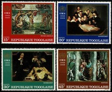 TOGO  1968 20 ANNIVERSAIRE de l' OMS YT  n° 577 à 580 neufs ★★ Luxe / MNH 