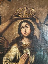 Huile sur toile, espagnole Le