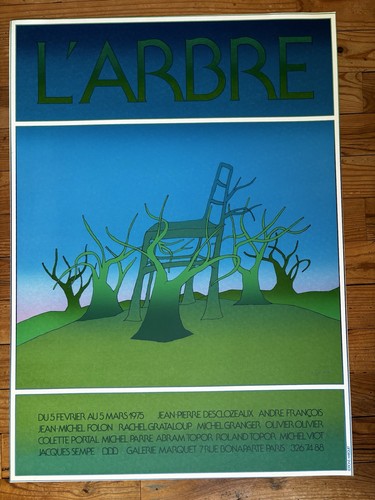 Affiche originale folon - affiche,