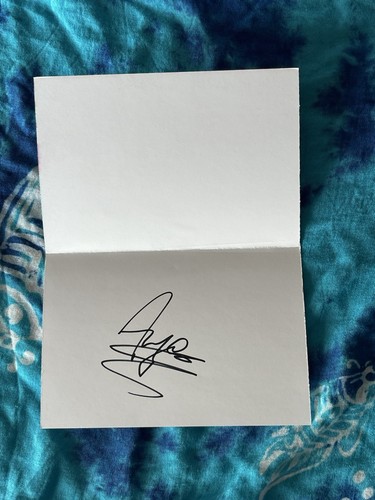 Carte dédicacée autograph - dédicacée,