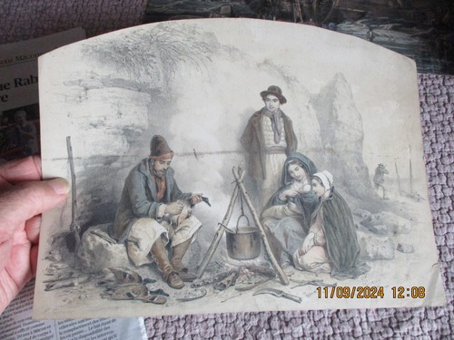 Ancienne gravure chasse - ancienne, aux