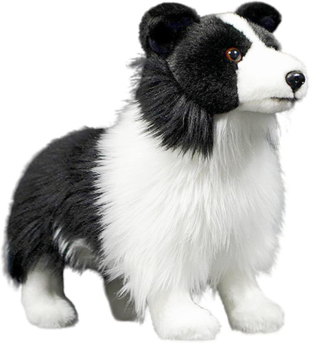 Realistic border collie toy - border,
