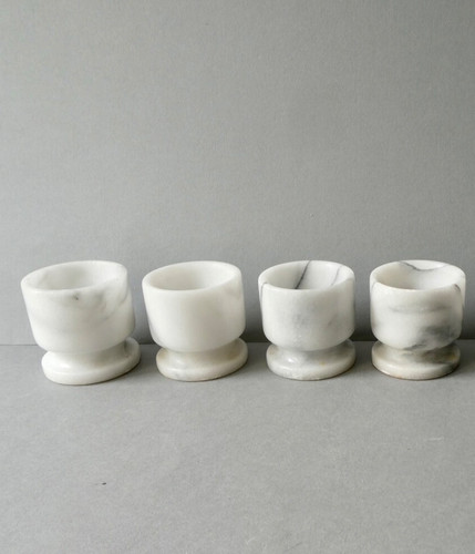 Coquetiers marbre blanc - en,
