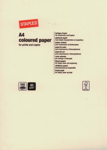 Ramette papier staples 500f - ramette,