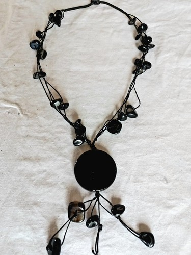 Collier avec pendentif - avec, rond