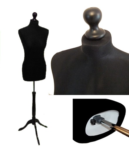 Taille mannequin noir femme - noir,