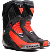 Bottes de moto Dainese Torque 4 noires/rouge fluo Racing Boots
