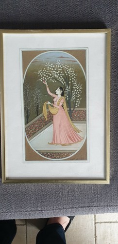 Peinture sur soie hindou inde - peinture,