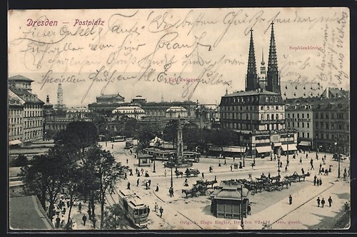 Carte postale dresde - carte,