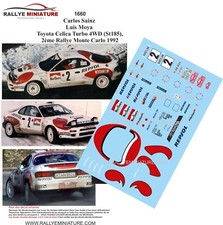 DECALS 1/24 REF 1660 TOYOTA