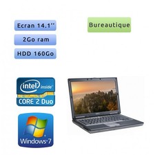 Occasion - Dell Latitude D630 - Windows 7 - C2D 2Go 160Go - 14.1 - Ordinateur Po