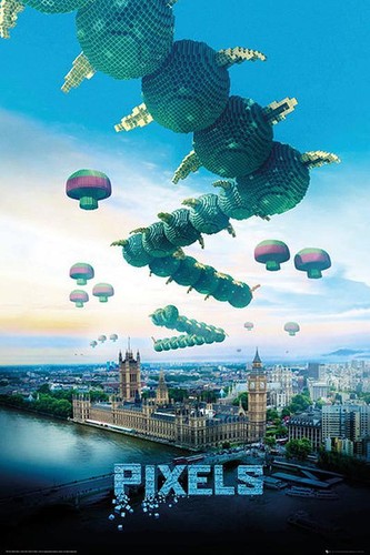 Poster pixels mille pattes - poster, mille-pattes