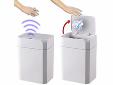 2 poubelles avec capteur de