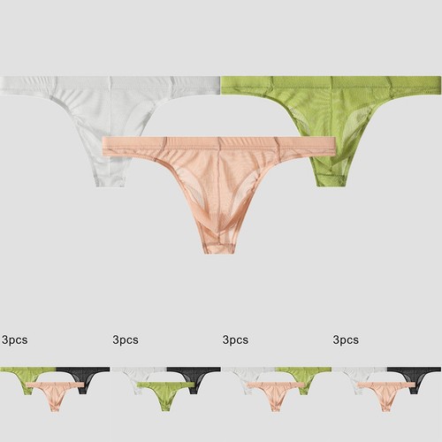 String homme slip transparent