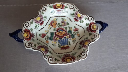 Plat delft polychrome faience - delft,