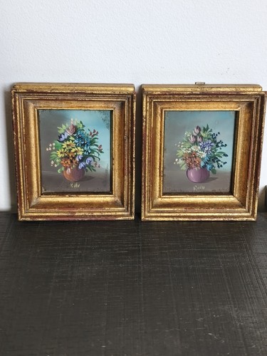 Lot petites peintures - lot,