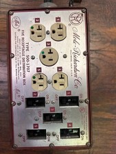 Mole-Richardson 5 Receptacle TYPE 500-1707 Distribution Box to 100Amp Bates Male