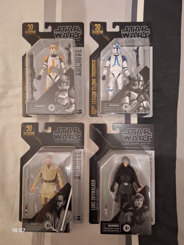 Lot black series - black, star
