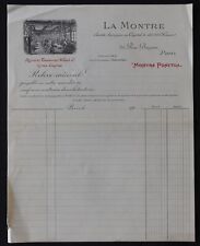 Invoice PARIS 1900 LA MONTRE PUNCTUA Tavannes watch Cyma Enigma billhead 13