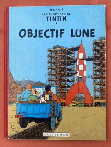 Tintin objectif lune - tintin, :