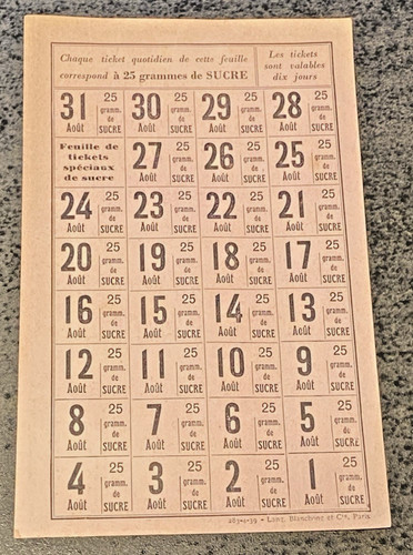 Ticket rationnement seconde - de,