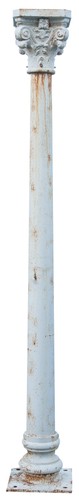 Colonne fonte blanche - en,