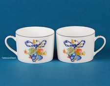 Bernardaud BORGHESE: Set/s of 2 Flat Cups, MINT/SUPERB+ Condition! France