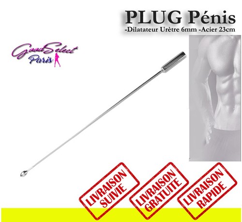 Plug pénis dilatateur 6mm - plug,