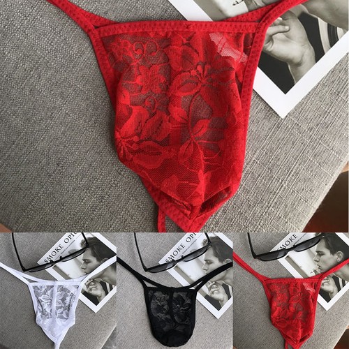 String homme dentelle
