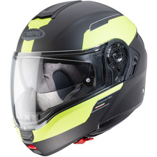 Casque pliant Caberg Levo Prospect casque de moto noir mat/jaune fluo...