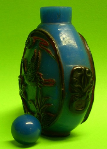 Snuff bottle overlay - snuff,
