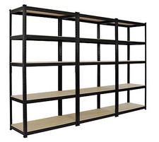 Résistant Emboîtable Étagère Rack 5 Niveaux Maison Garage / Abri Magasin Écran