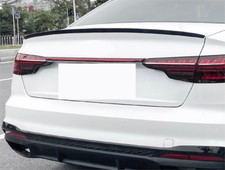 Rear Spoiler ABS Factory Style For 2017-2024 Audi A4 S4 B9 Sedan Glossy Black