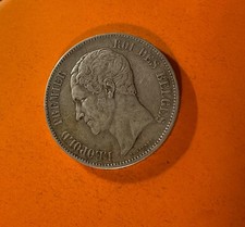 5 FRANCS 1851 BELGIQUE LEOPOLD