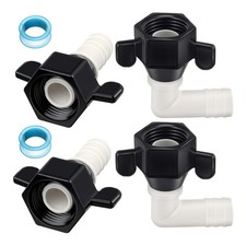 Adaptateur coude barbelé