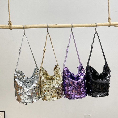 Brillant soirée seau sac - brillant,